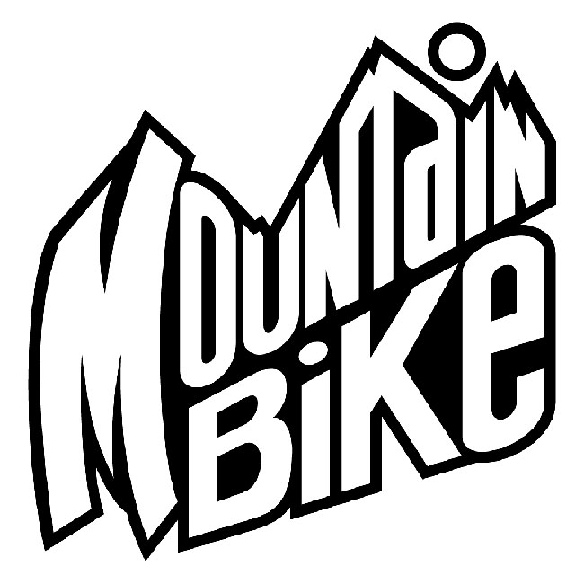 mountain bike decal sticker black