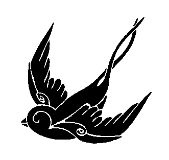 Sparrow Bird Iron-On Decal - Decal Design Shop